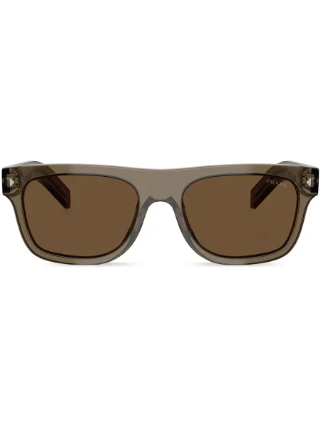 Ochelari de soare Prada Eyewear cu autograf maro