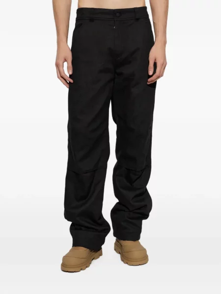 Pantaloni Moncler Grenoble cu autograf negru
