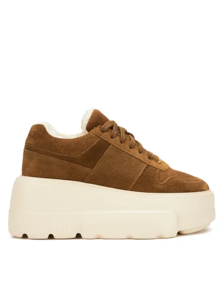 Sneakersy Badura brązowe
