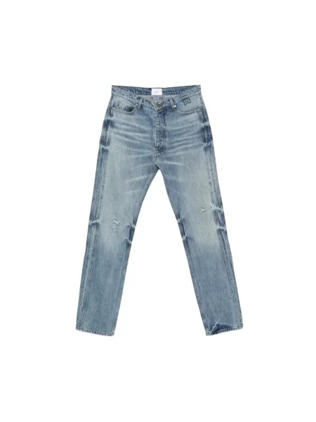 Jeansy Rhude z przetarciami niebieskie