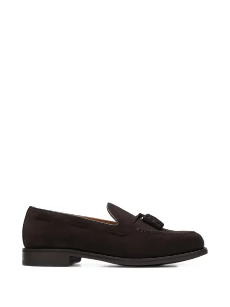 Pantofi loafer Berwick Shoes din piele de căprioară maro