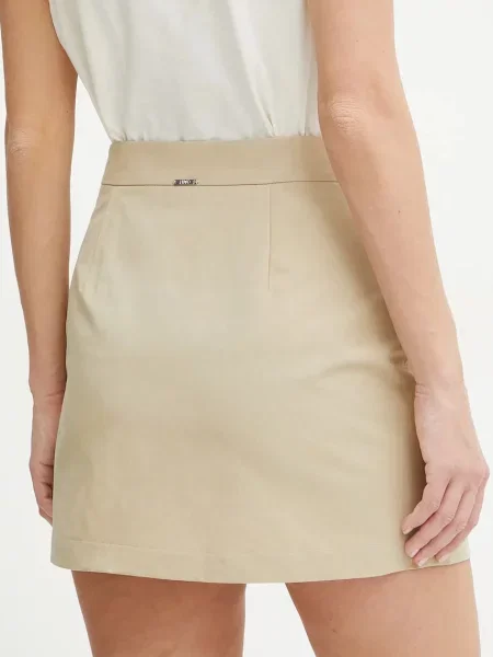 Спідниця Liu Jo mini пряма бежевий