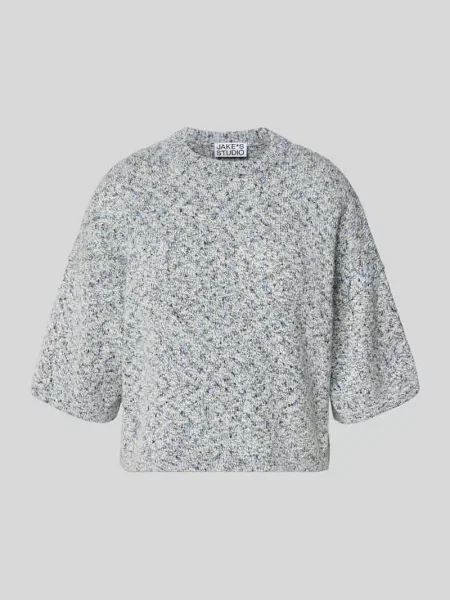 Sweter z dzianiny z rękawem o dł. Jake*s Studio Woman błękitny