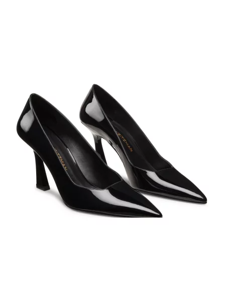 Czółenka Stuart Weitzman skórzana czarna