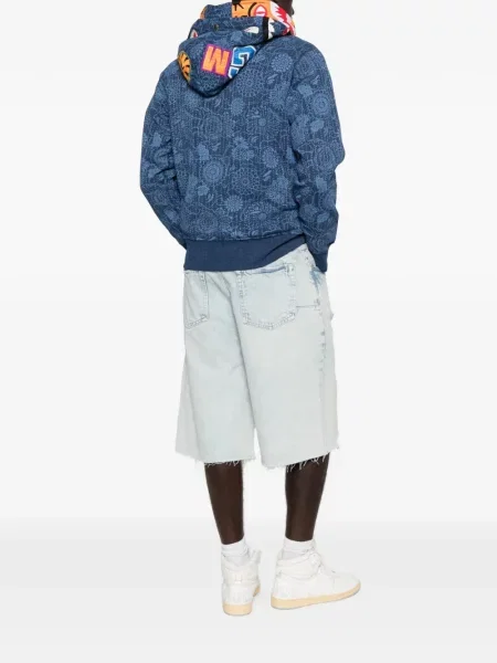 Φλοράλ hoodie A Bathing Ape® με σχέδιο μπλε