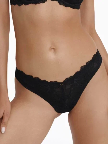 Женские стринги с низкой посадкой чорні