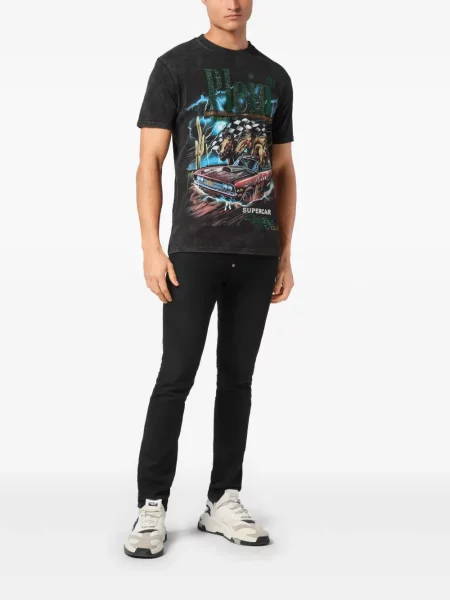Тениска Philipp Plein черно