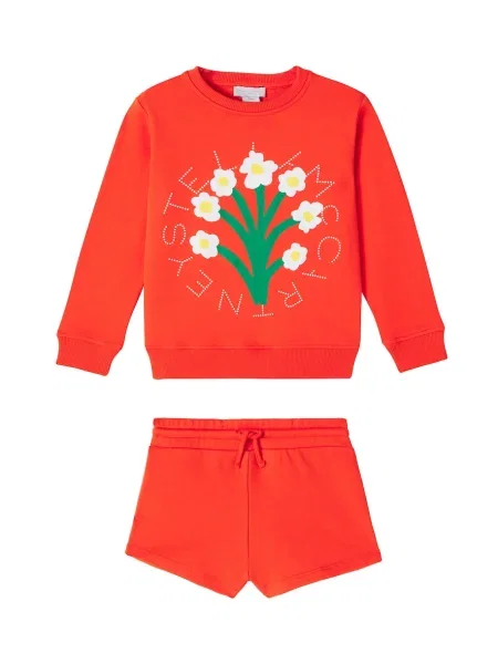 Gyerek rövidnadrág Stella Mccartney narancsszínű