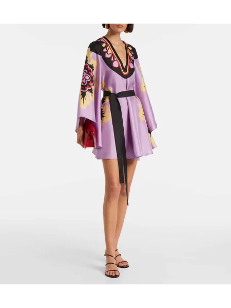 Rochie La Doublej de mătase violet