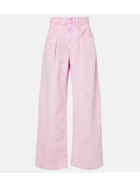 Blugi Marant Etoile cu talie înaltă roz