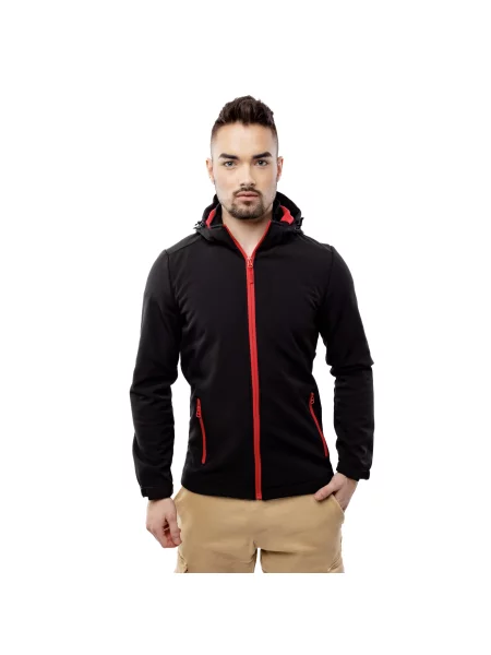 Jakna Glano s kapuco črna