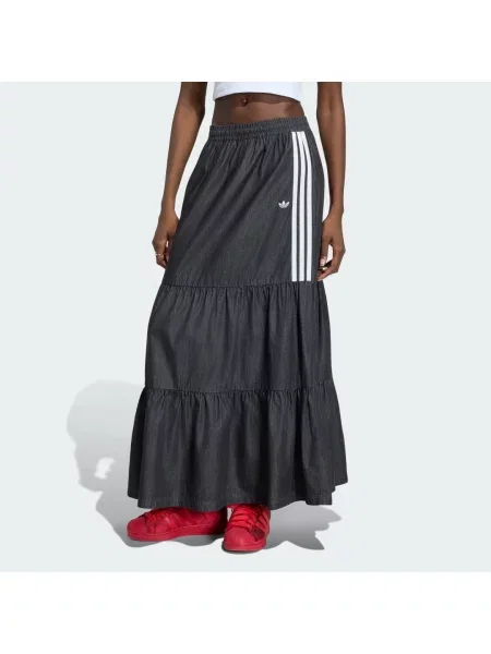 DŽÍNOVÁ SUKNĚ ADIDAS ORIGINALS SUMMER GLOW černé