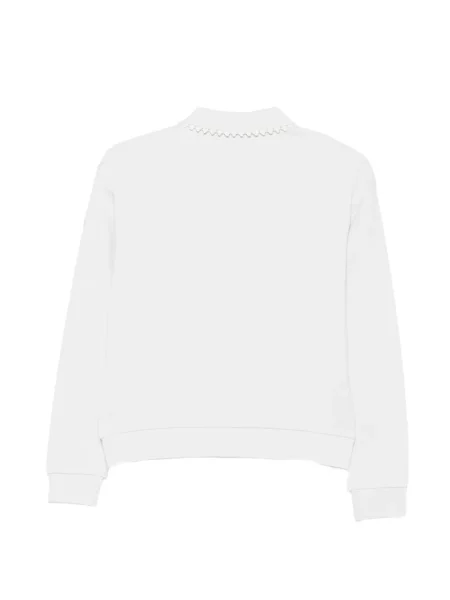 Bluza polarowa dziecięca Moncler Enfant biała