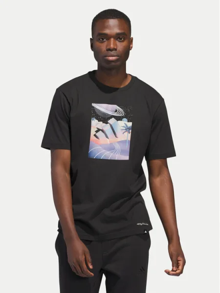 Тениска adidas M ALL DAY I TEE с принт черно