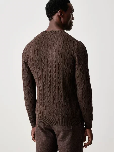 Gant Sweter Mężczyźni M brązowy
