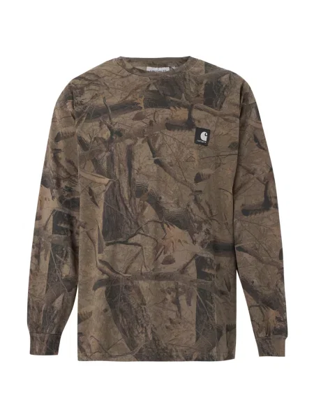 Carhartt WIP Tricou Feather Tree / ciocolatiu maro