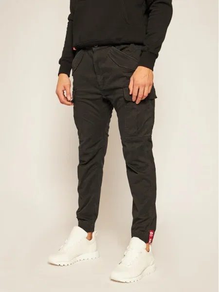 Jogger nohavice Alpha Industries čierna
