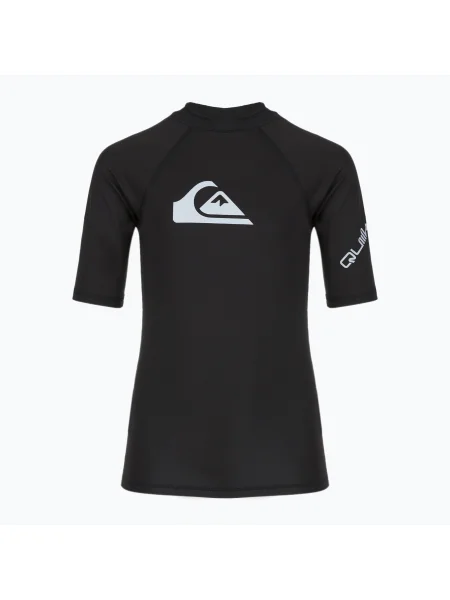 Tricou de înot pentru copii Quiksilver All Time vallarta black negru
