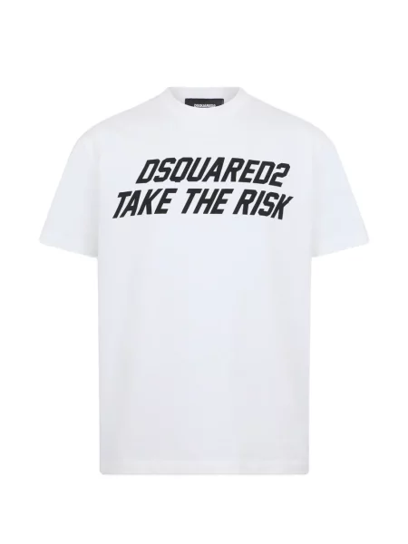 Tricou Dsquared2 cu imagine alb