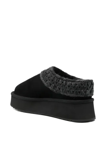 Papuci de casă Mou cu platformă slip-on negru