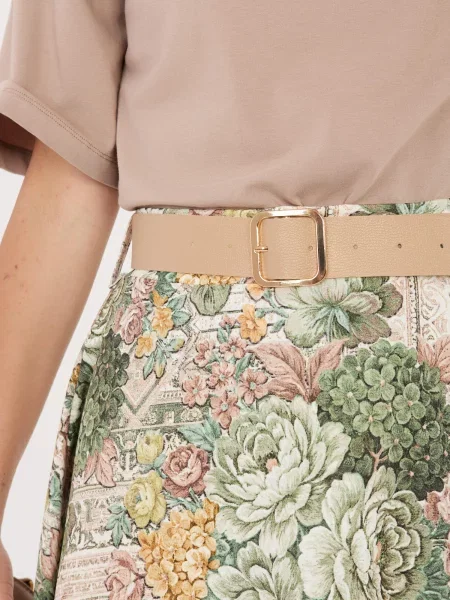 Fustă midi Italy Moda verde