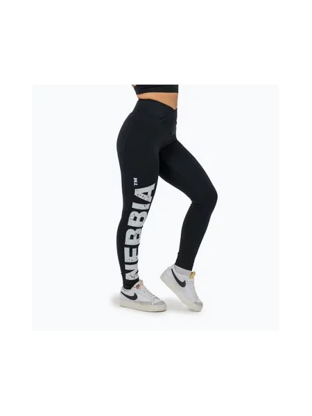 Тренувальні легінси NEBBIA Glute Check з високою талією чорні