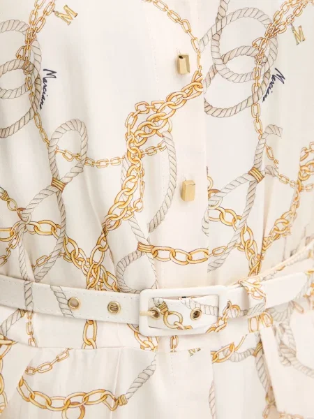 Макси платье Marciano By Guess клеш бежевое