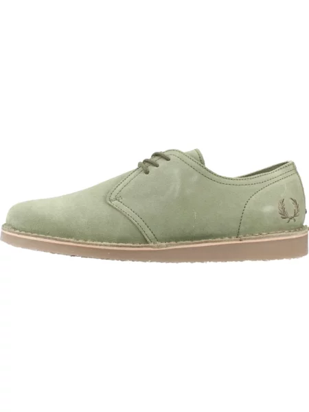 Półbuty Fred Perry zielone