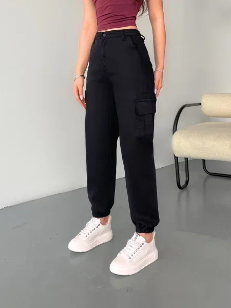 Pantaloni Bi̇keli̇fe negru