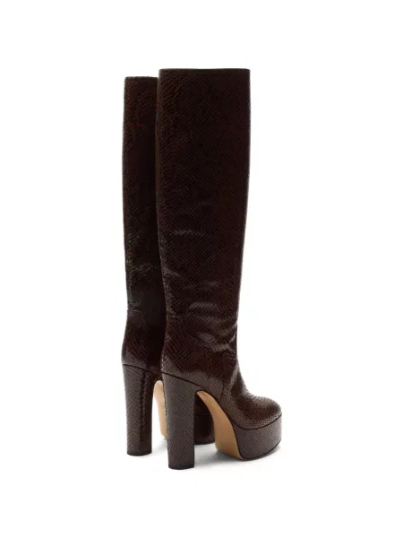 Botine Casadei cu imagine maro