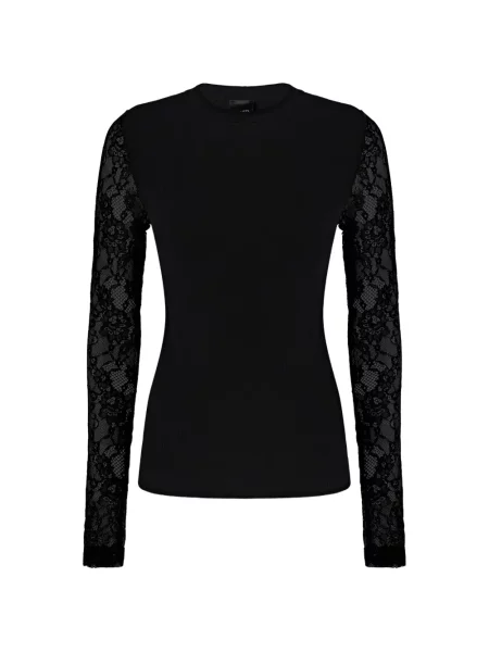Top Pinko din dantelă negru