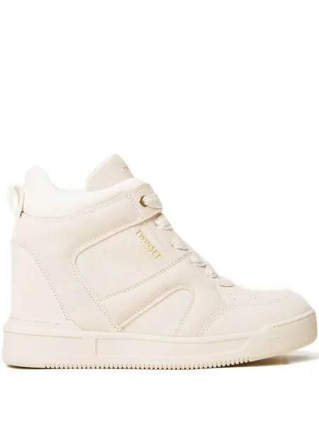 Sneakerși Twinset din piele de căprioară