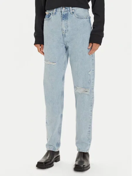 Calvin Klein Jeans Traperice Authentic Straight Fit plava