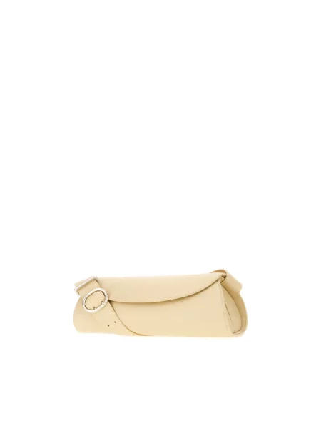 Torba Jil Sander skórzana beżowa