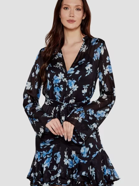 Платье миди Guess черное