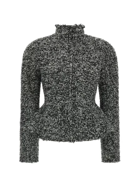 Bouclé geacă Alberta Ferretti negru