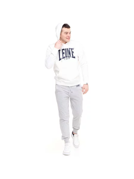 Fleece fleece melegítő felső Leone 1947 autogrammal fehér