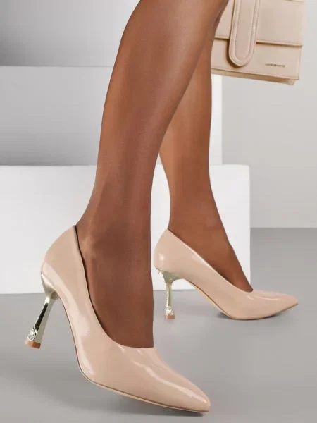 Pantofi stiletto Avadvire bej