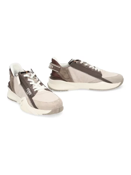 Sneakersy Fendi zamszowe brązowe
