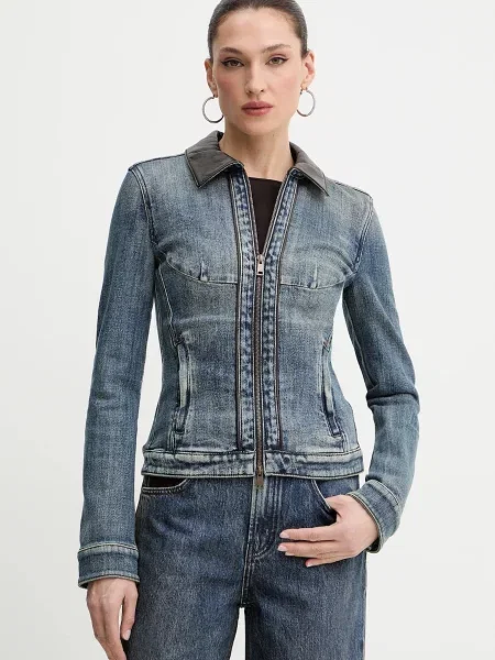 Miss Sixty geacă jeans de tranziție albastru