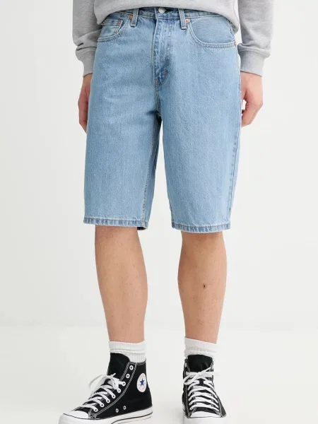 Levi's σορτς ανδρικά ντένιμ LOOSE μπλε