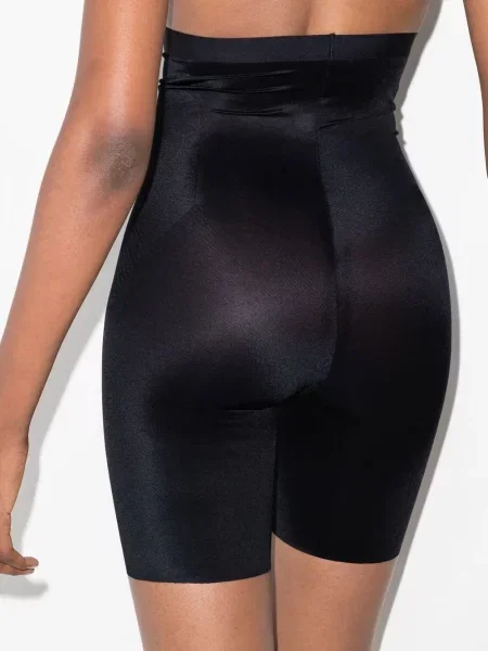 Szorty Spanx z wysoką talią ze stretchu czarne