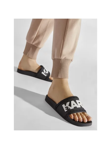 Klapki KARL LAGERFELD czarne