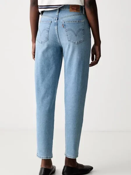 Levi's jeansy mom fit HIGH WAISTED MOM JEAN niebieskie