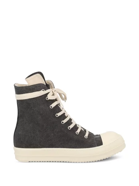 Sneakerși Rick Owens Drkshdw cu șireturi din dantelă gri