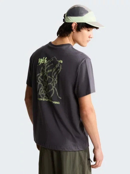 Футболка The North Face U NSE SLOPES RELAXED SHORT SLE сірий