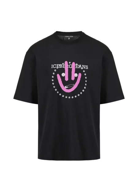 Tricou Iceberg cu imagine negru
