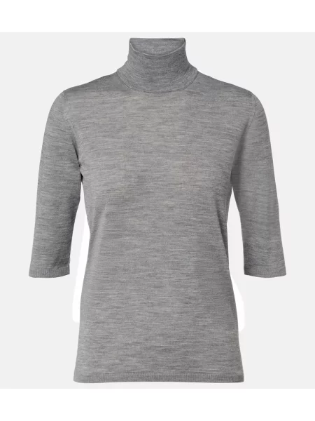 Sweter Max Mara wełniany szary