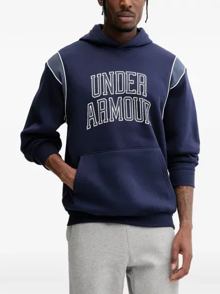 Hanorac cu glugă Under Armour cu imagine albastru