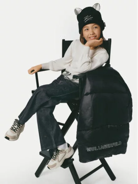 Karl Lagerfeld Kids Zimné bundy D čierna